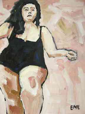 portr&auml;t dicke frau