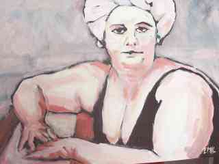 portret mollige vrouw