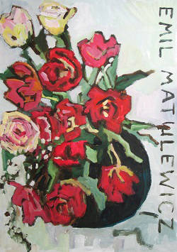 stilleben Bouquet von roten und gelben Blumen